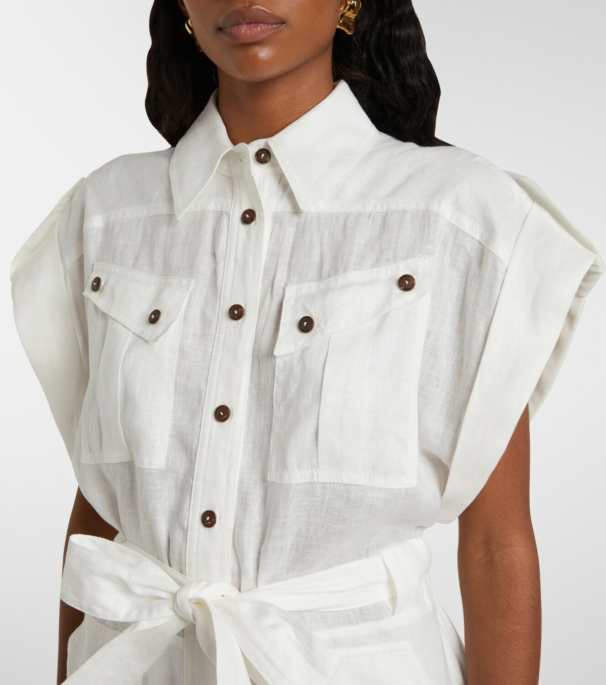 Zimmermann Linen playsuit