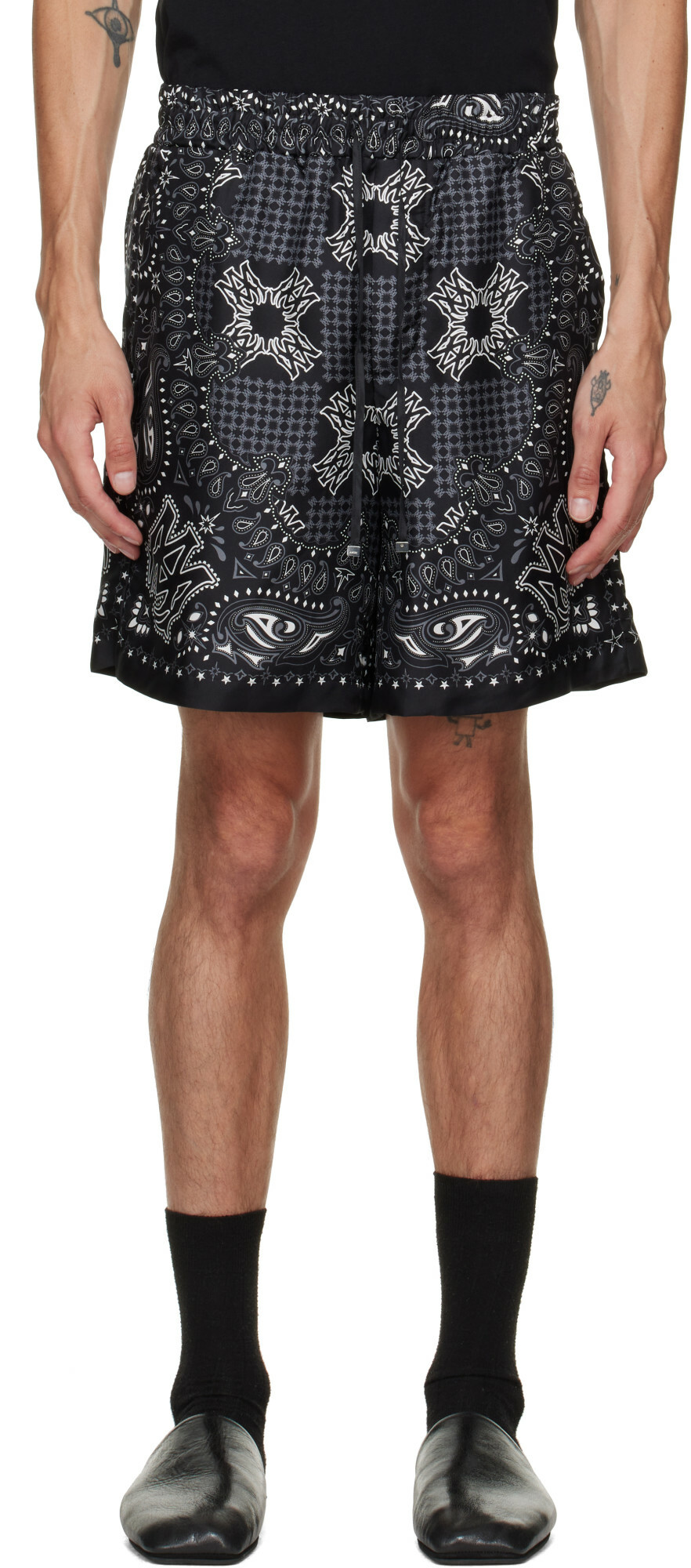 AMIRI Blue Bandana B-Ball Shorts Amiri