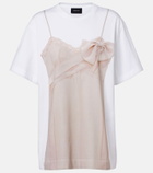 Simone Rocha Trompe l’œil cotton jersey T-shirt