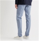 DUNHILL - Cotton-Blend Twill Chinos - Blue