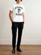 Alexander McQueen - Logo-Print Cotton-Jersey T-Shirt - White