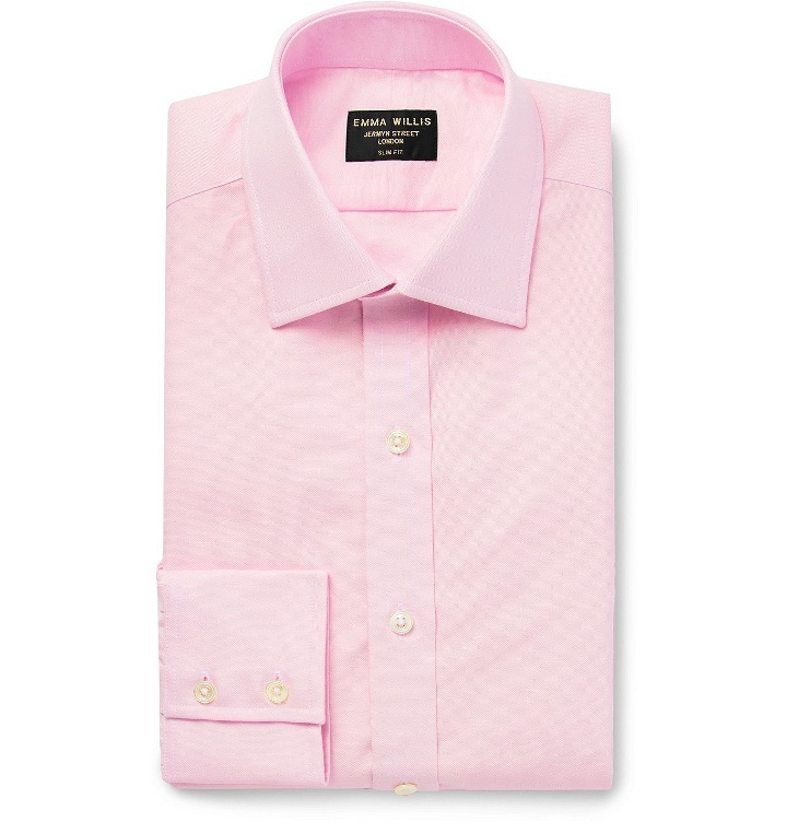 Photo: Emma Willis - Slim-Fit Cotton Oxford Shirt - Pink