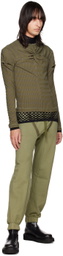 Parnell Mooney SSENSE Exclusive Khaki V-Line Lounge Pants