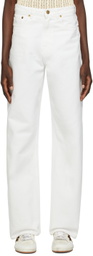 Golden Goose White Wide-Leg Jeans