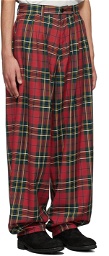 KIDILL Red Polyester Trousers