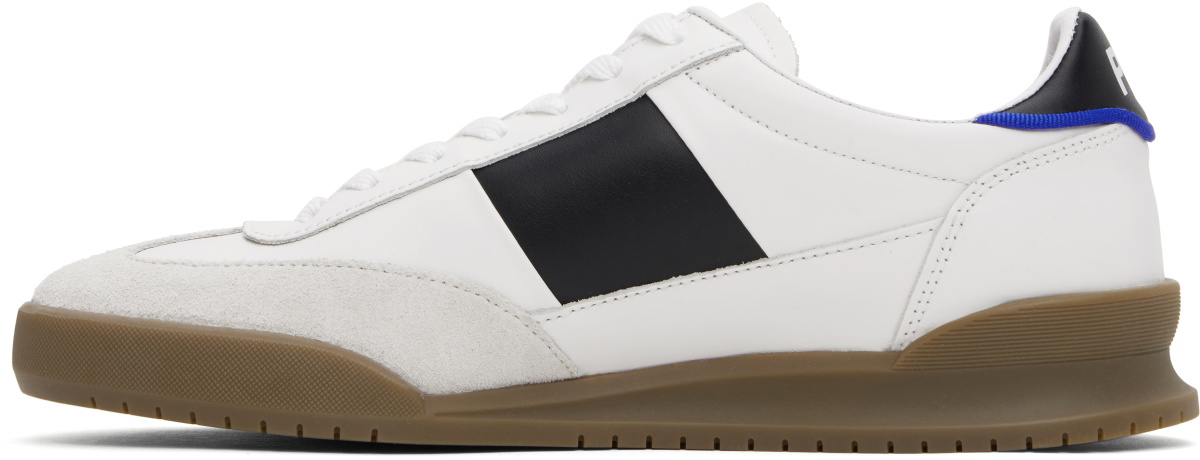 PS by Paul Smith White & Black Leather Dover Sneakers