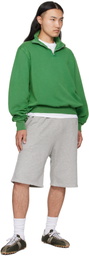 Les Tien Green Heavyweight Banded Yacht Sweatshirt