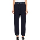 sacai Navy Sponge Sweatpants