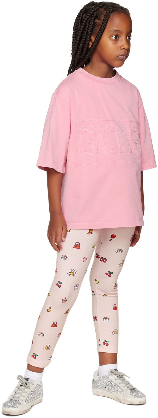 GCDS Kids Kids Pink Hello Kitty Edition Leggings