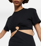 Nensi Dojaka - Cutout cotton jersey T-shirt dress