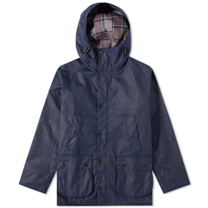 Photo: Barbour SL Bedale Hooded Wax Jacket - Japan Collection Indigo