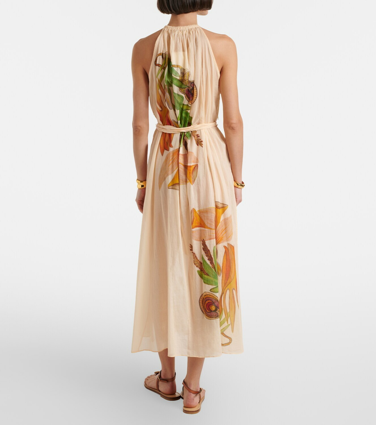 Ulla Johnson x Anna Zemánková cotton midi dress