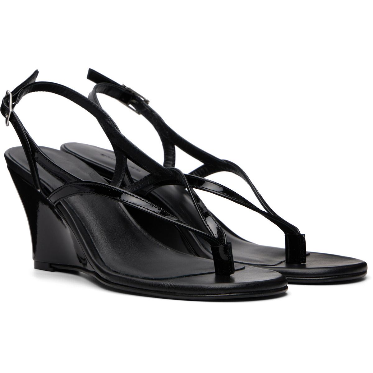 Gimaguas Black Sandal Wedges Heeled Sandals
