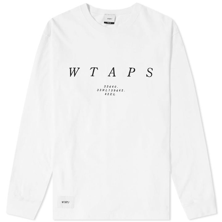 Photo: WTAPS Long Sleeve Design System Tee White