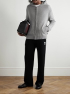 Casablanca - Cashmere and Wool-Blend Zip-Up Hoodie - Gray