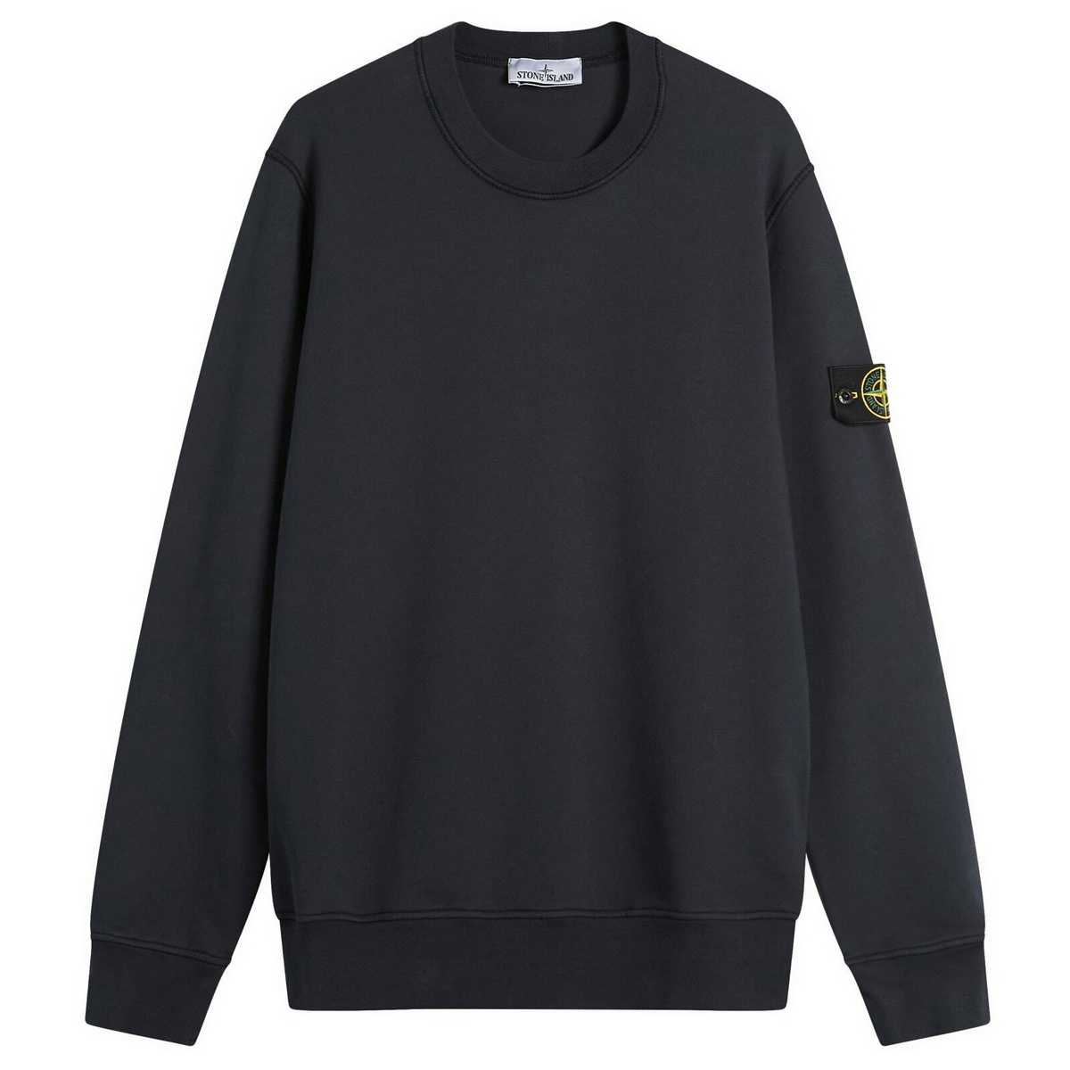 スウェット・トレーナー STONE  Cotton sweatshirt with logo Black cotton sweatshirt with logo print