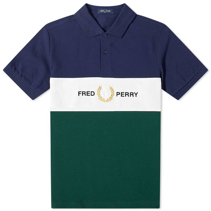 Photo: Fred Perry Authentic Embroidered Logo Panel Polo
