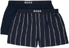BOSS Two-Pack Navy Button Boxers