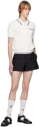 Thom Browne Black Backstrap Shorts