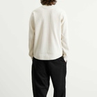 Goldwin Men's Waffle Light Long Sleeve T-Shirt in Ivory