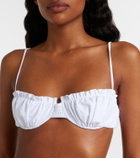 Faithfull Esterel ruched bikini top
