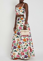 Borgo DE Nor Bellamy Floral-print Taffeta Maxi Skirt Multicoloured