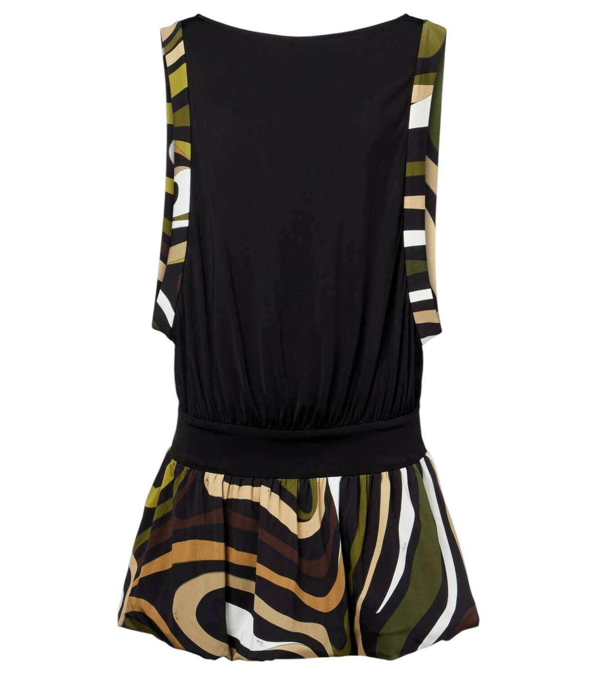 Pucci Printed one-shoulder silk minidress Emilio Pucci