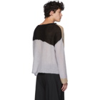 Eckhaus Latta Black and Grey Landscape Sweater