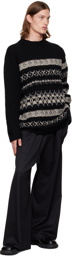 Yohji Yamamoto Black Wool Sweater