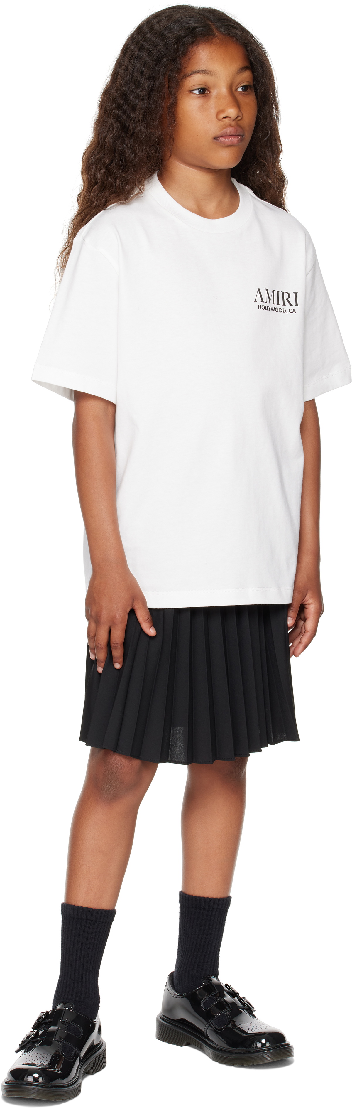 AMIRI キッズ|Bones Stacked Tシャツ AMIRI Kids Off-White Bones Stacked T-shirt Amiri
