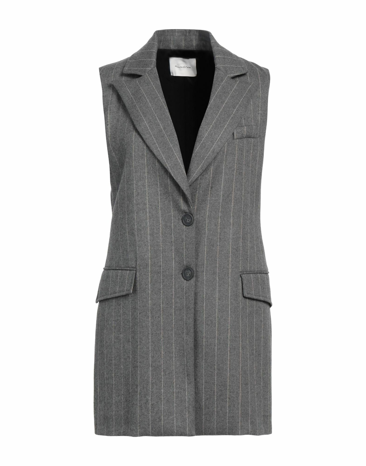 Manila Grace Womens Blazer in Grey