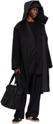 Y-3 Black Paneled Coat