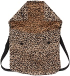 Engineered Garments Black & Beige Leopard Messenger Bag