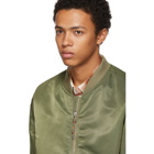 Frame Green Nylon Bomber Jacket