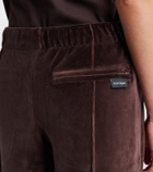 Courrèges Cotton-blend velvet sweatpants