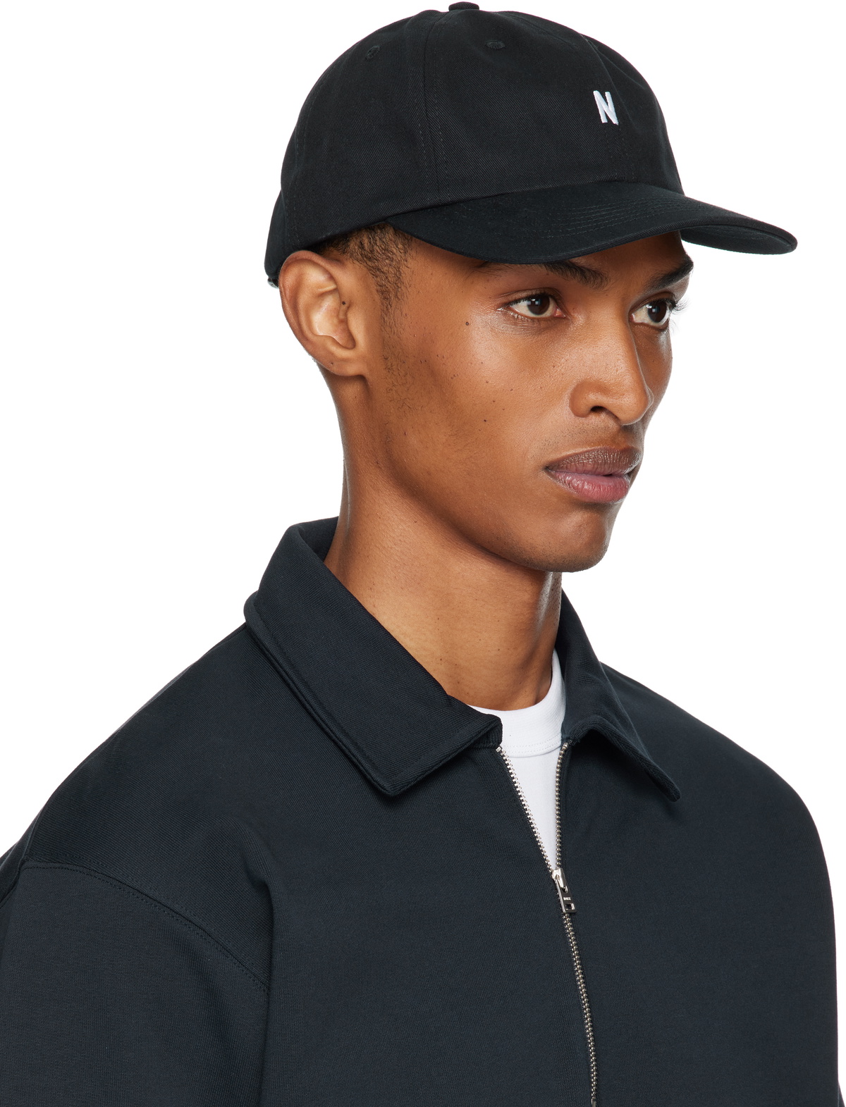 NORSE PROJECTS Black Twill Sports Cap