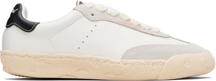 Photo: Maison MIHARA YASUHIRO White 'Francis' Past Sole Mixed Material Low-Top Sneakers