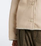 Yves Salomon Reversible shearling-trimmed leather jacket