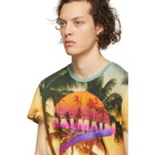 Balmain Multicolor Beach Club Logo T-Shirt