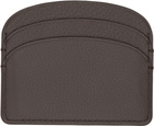 A.P.C. Brown Demi-Lune Card Holder