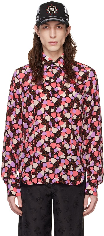 Photo: Anna Sui SSENSE Exclusive Pink Blooming Hearts Shirt