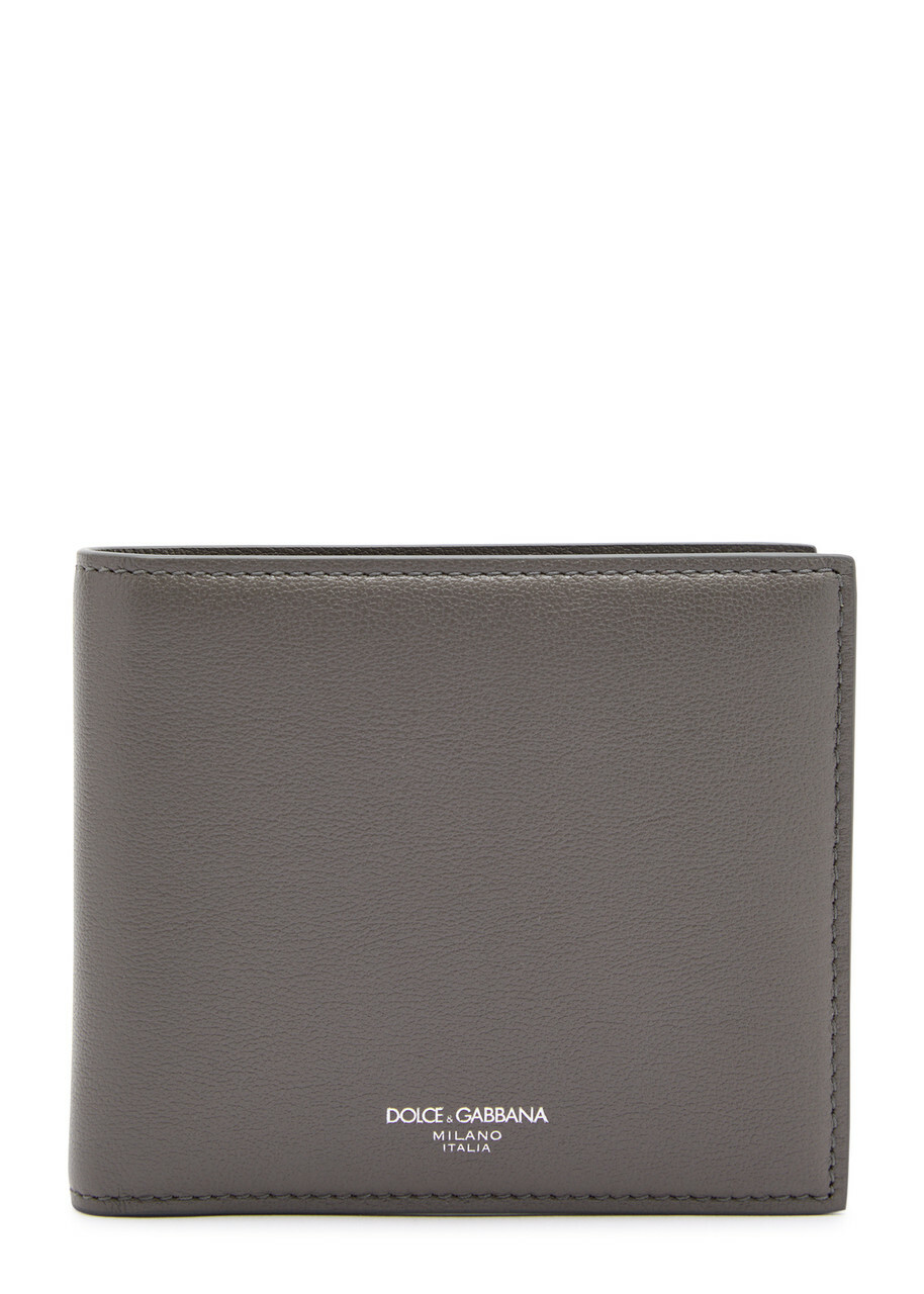 Dolce & Gabbana Logo-print Leather Wallet - Grey - One Size