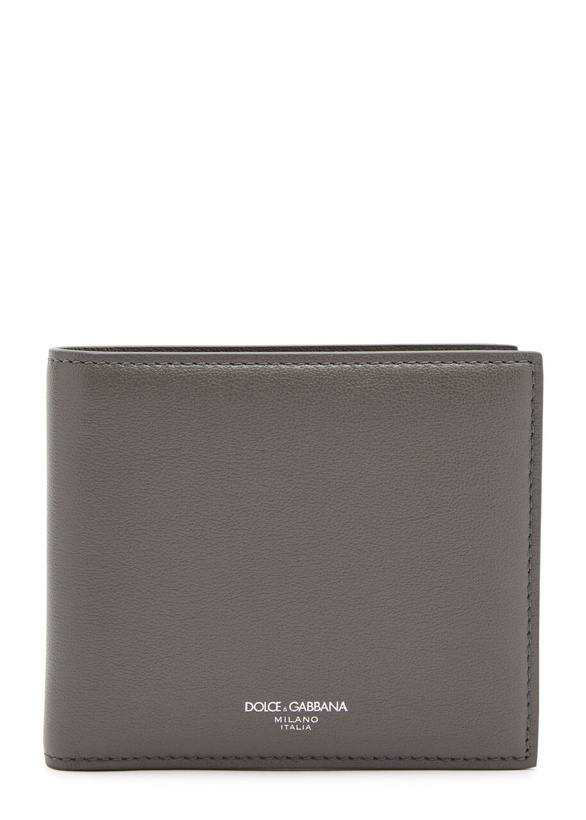Photo: Dolce & Gabbana Logo-print Leather Wallet - Grey - One Size