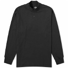 Adidas Basketball Long Sleeve Back Logo T-Shirt in Black/Talc