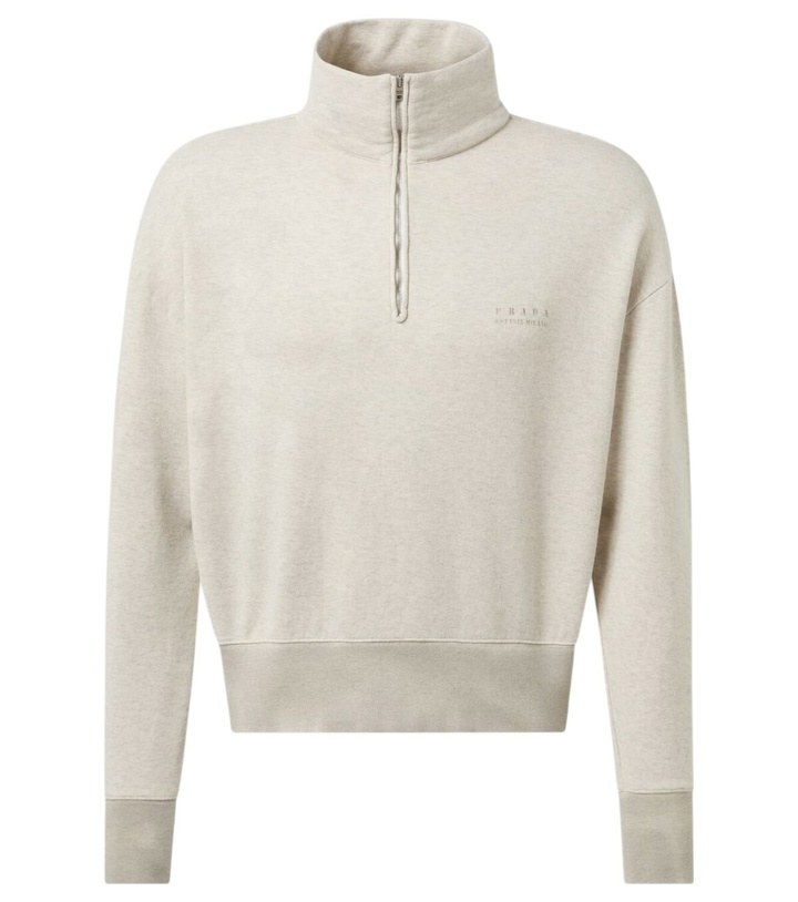 Photo: Prada Cotton half-zip sweatshirt