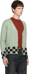 Second/Layer Green Chevy Cardigan