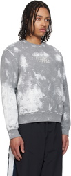MM6 Maison Margiela Gray Paint Splatter Sweatshirt