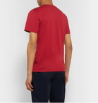 Fendi - Slim-Fit Logo-Appliquéd Cotton-Jersey T-Shirt - Red