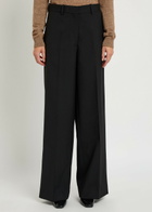 Calvin Klein Simone Wide-leg Wool Trousers Black