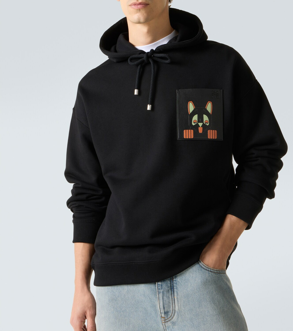 Loewe x Louis Wain cotton fleece hoodie